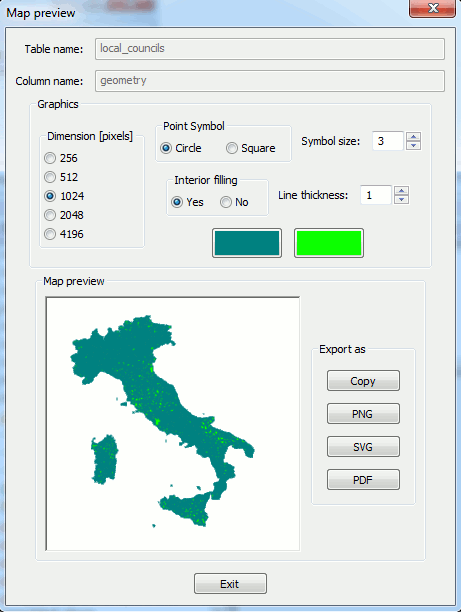 MAP export 2